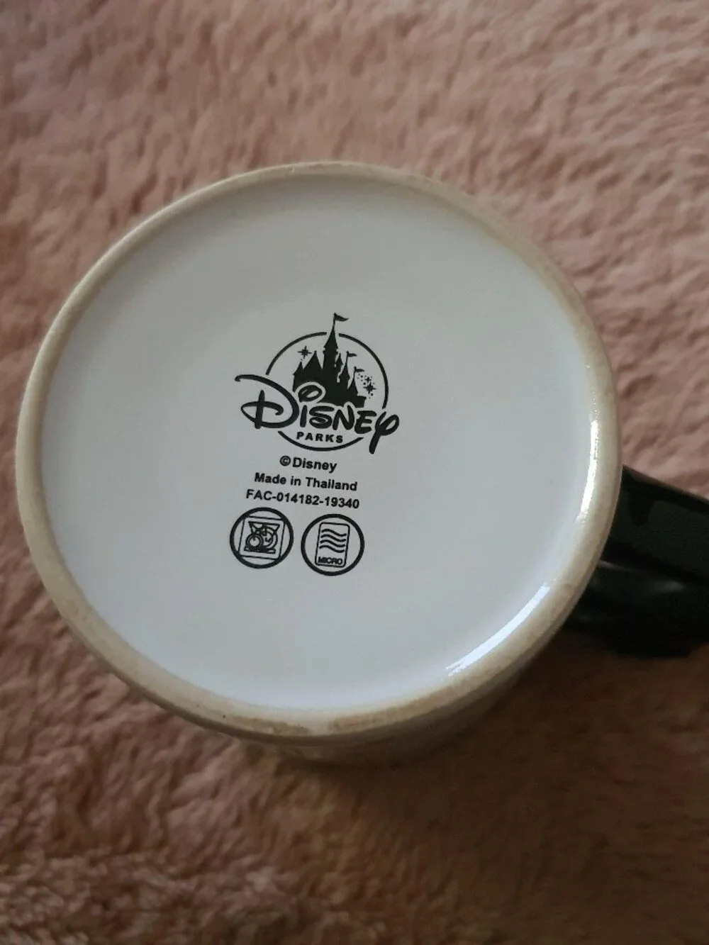 Disney Minnie Mouse Coffee Mug Cup Polka Dots & Hearts